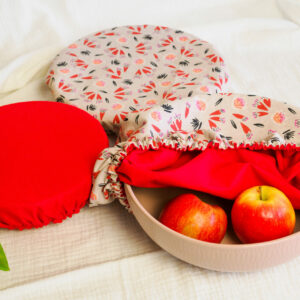 Recouvre bols | Trio de gardiens gourmands en coton réversible