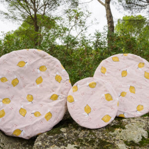 Recouvre bols | Trio de gardiens gourmands en coton réversible